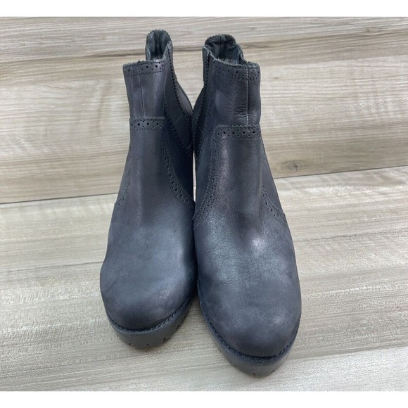 Sperry Top-Sider Ankle Boots Shoes Womens Size 11M Black-Slip on - Picture 3 of 12